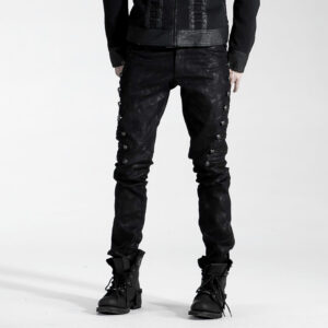 Uniform Style Dark Fringe Punk Pants