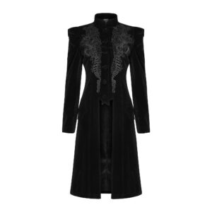Goth Mid Length Coat