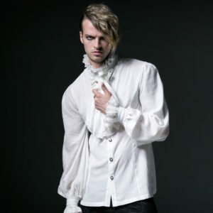Goth Chiffon Embossed Shirt