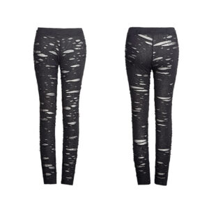 Gothic Broken Mesh Leggings