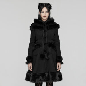 Gothic Lolita Design Black Medium Coat