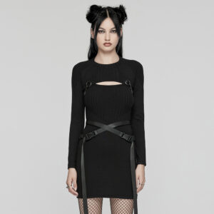 Punk Knitted Dress Set