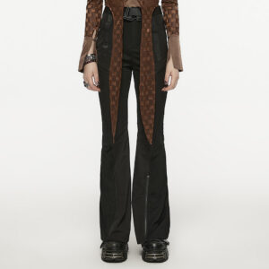 Splicing Flared Cargo Pants