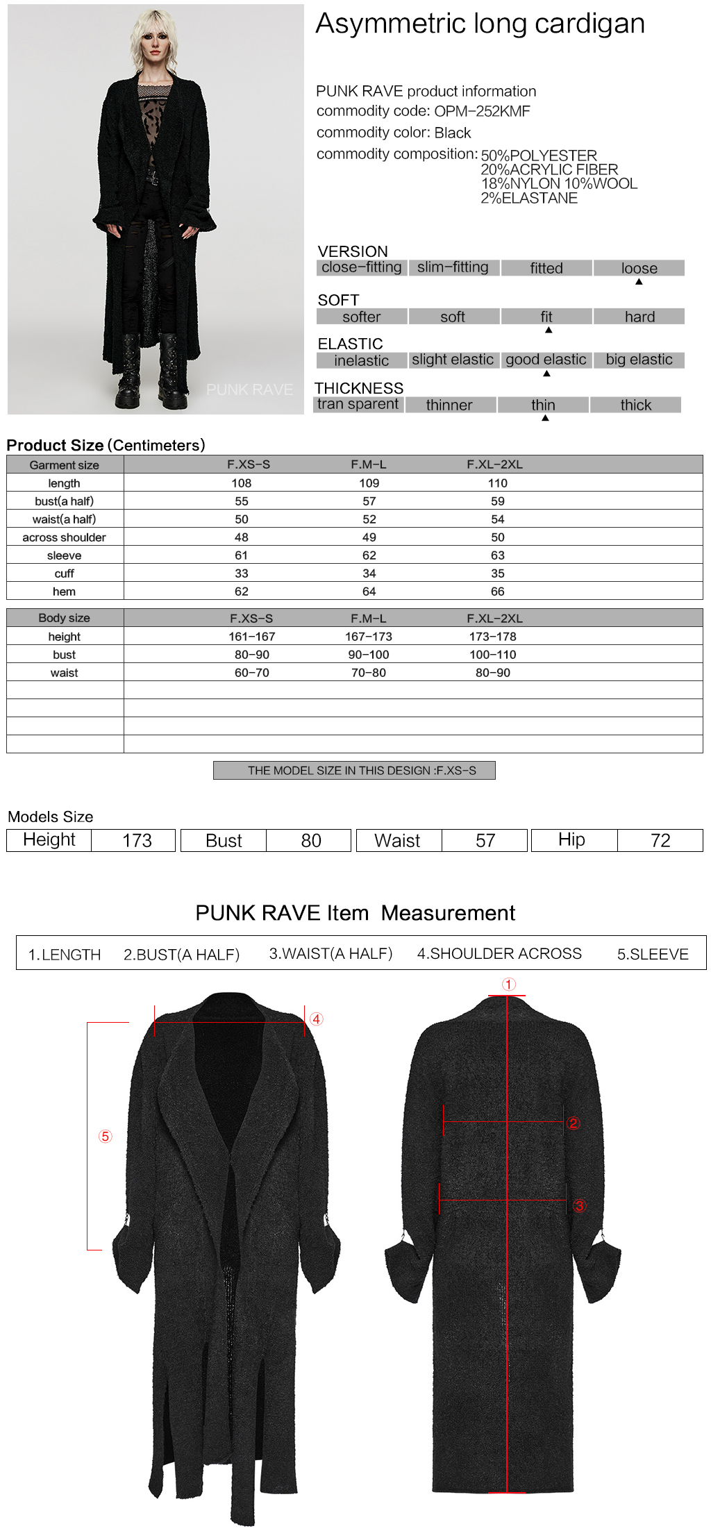 Straight Asymmetric Hem And Side Slits Long Cardigan - Image 10