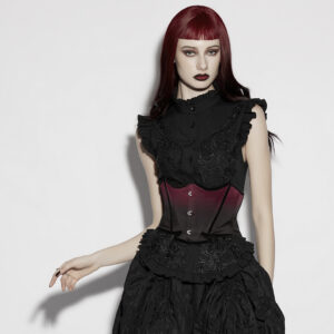 Goth Bat Outline Gradient Corset