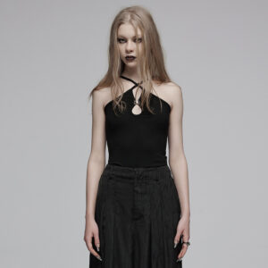 Chinese Style Water-Drop Hollow Camisole