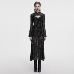Crescent Design Two-Piece Goth Dress