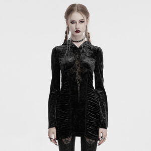 Velvet Lace Cross Dress