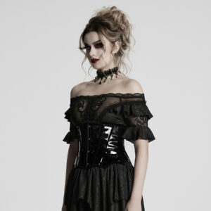 Goth Patent Leather Corset