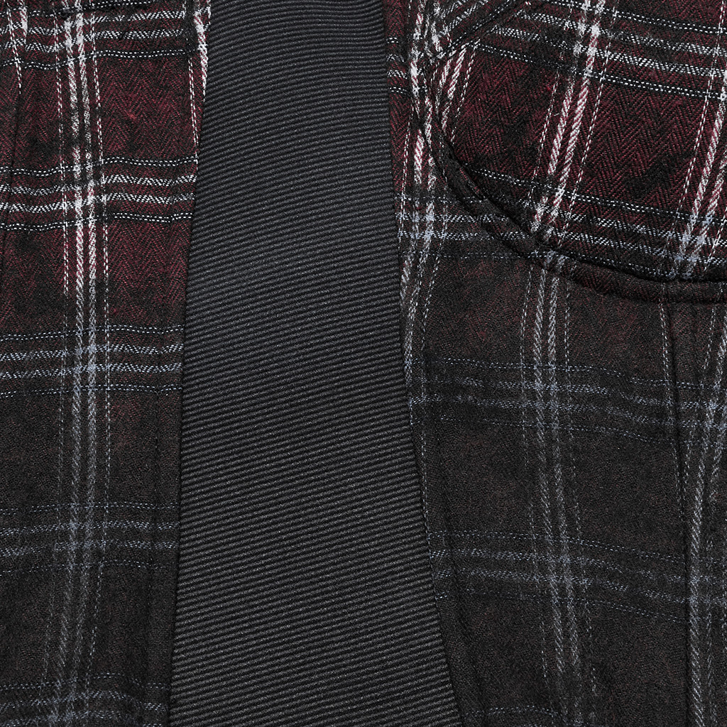 Punk Gradient Plaid Top Vest - Image 9