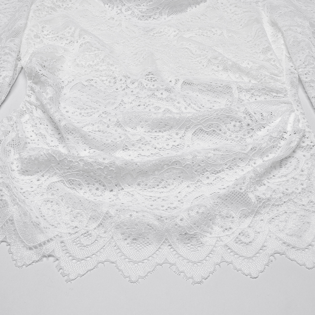 Gothic Lace White Shirt - Image 6