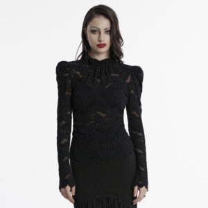 Gothic Lace Black Shirt