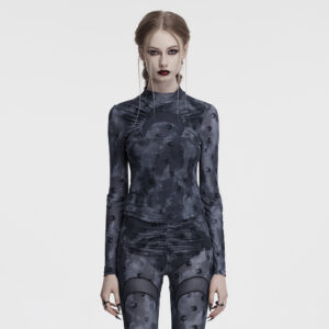 Crescent Hollowed Print T-shirt