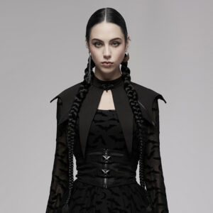 Bat-Pointed Hem Dark Gothic Cloud Shoulder Collar