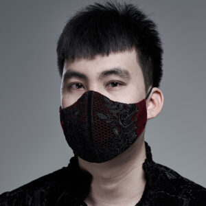 Gorgeous Gothic Style Mask - Red
