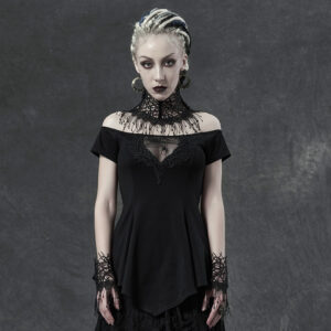 Gothic Spider Horizontal Neck Top