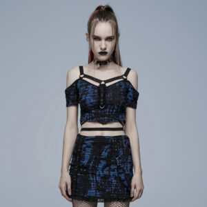 Gothic Knitted Print T-shirt