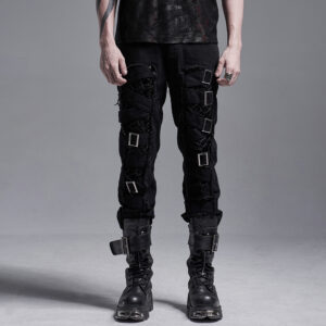 Gothboy Buckle Decoration Punk Trousers