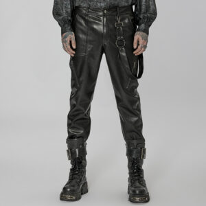Punk Daily PU Leather Pants