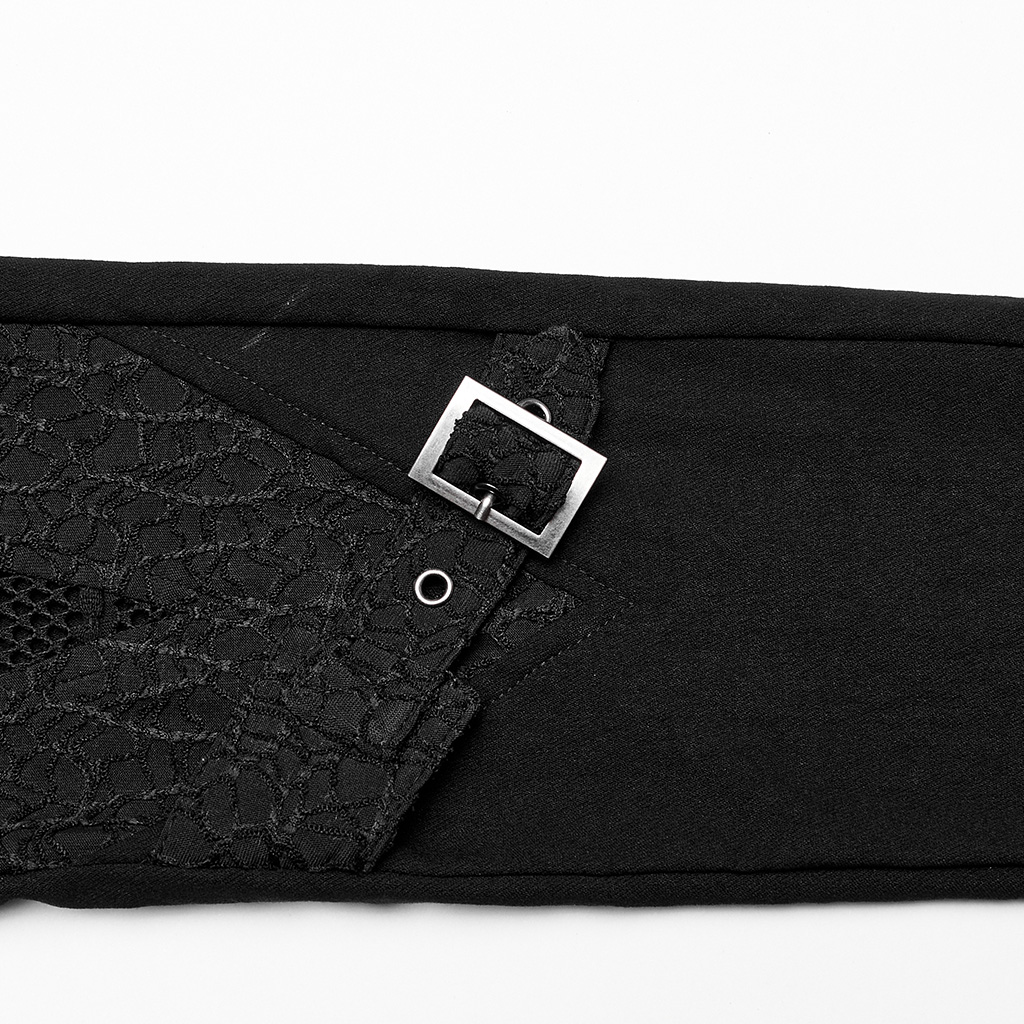 Elastic Goth Mesh Slim Tight Fit Leggings - Image 8