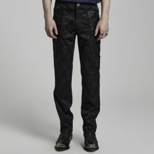 Gothic Lace Jacquard Trousers
