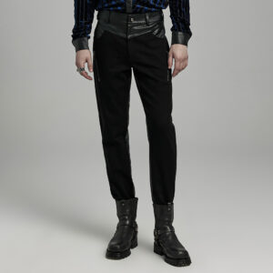 PUNK RAVE Slim Fit Punk Gloomy Trousers
