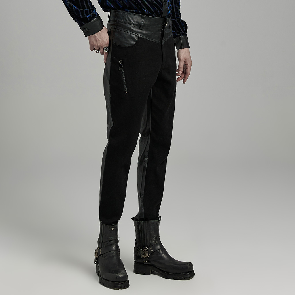 PUNK RAVE Slim Fit Punk Gloomy Trousers - Image 2