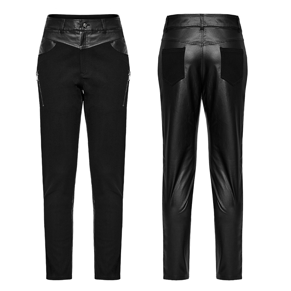 PUNK RAVE Slim Fit Punk Gloomy Trousers - Image 5