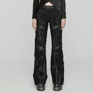 Punk Mesh Straight Pants