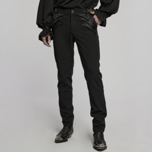 Gentleman's Jacquard Fabric Trousers