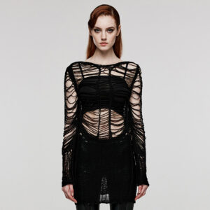 Punk Sexy Hollow Long Sweater