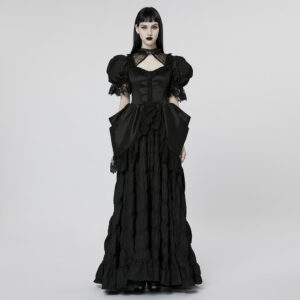 Goth Victorian Lace Evening Dress