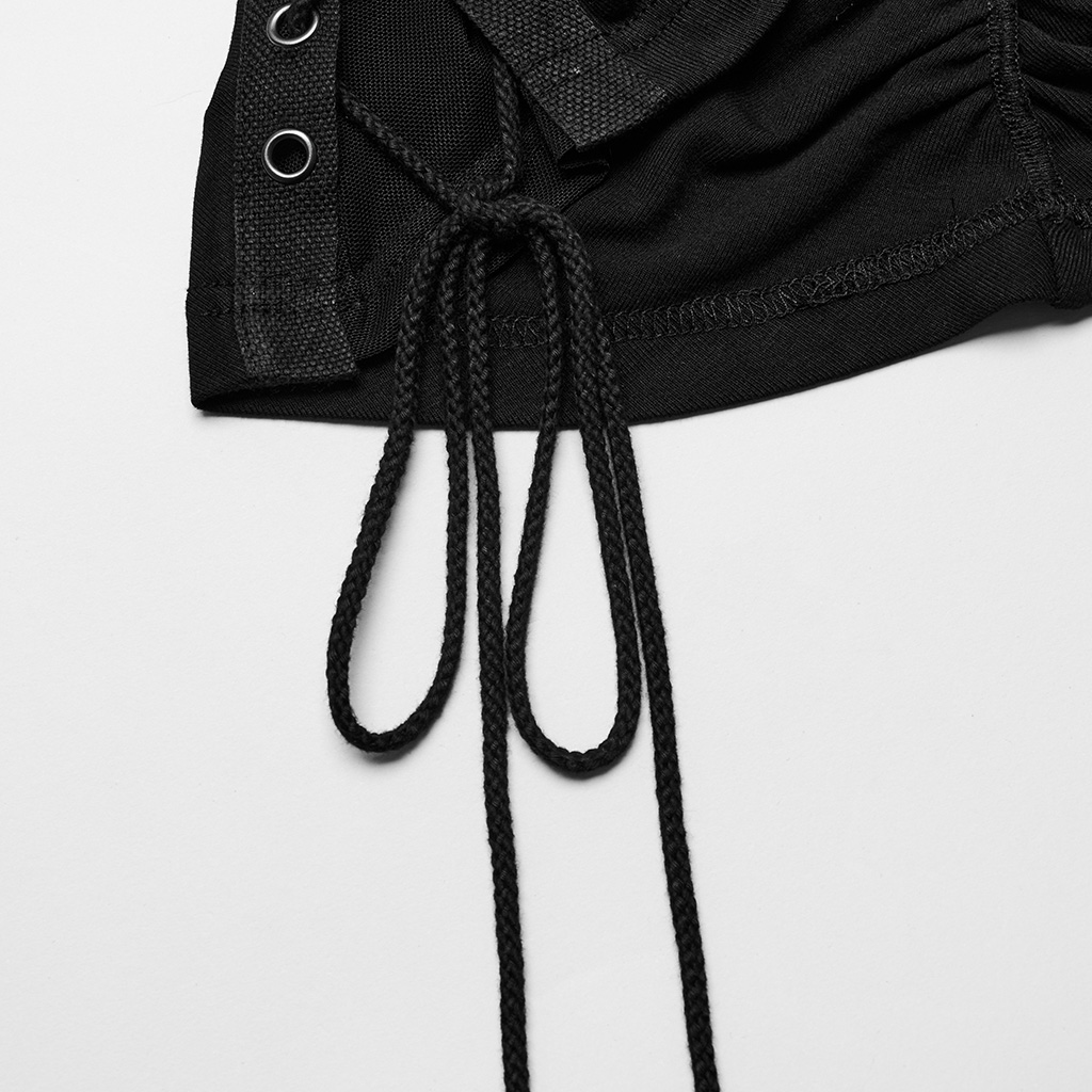 Elastic Knitted Fabric Sexy Punk Dress - Image 6