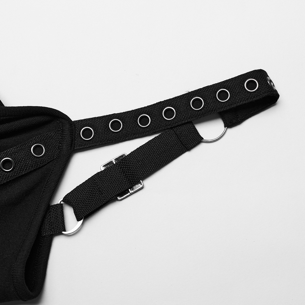 Elastic Knitted Fabric Sexy Punk Dress - Image 9