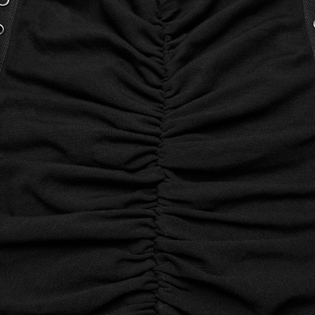 Elastic Knitted Fabric Sexy Punk Dress - Image 8