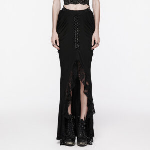 Hip Wrap Lace Goth Half Skirt