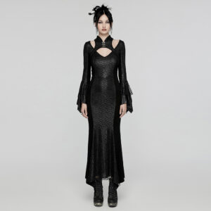 Goth Chinese Style Black Dress