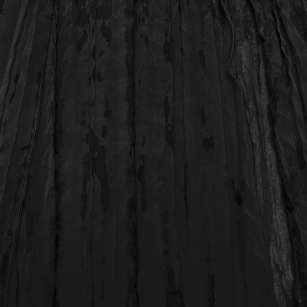 Gothic Goddess Chiffon Long Skirt - Image 8
