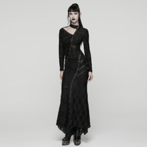 Asymmetric Hollow Decadent Dress