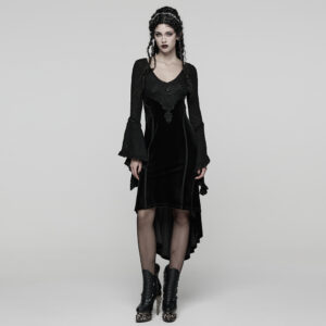 Exquisite Goth Velvet Dress