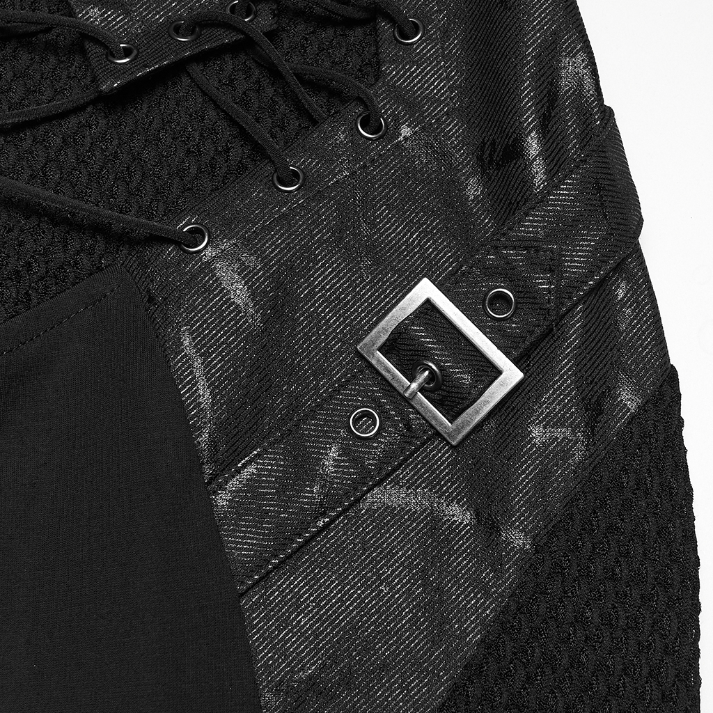 Punk Fish Scale Mesh Dress - Image 7