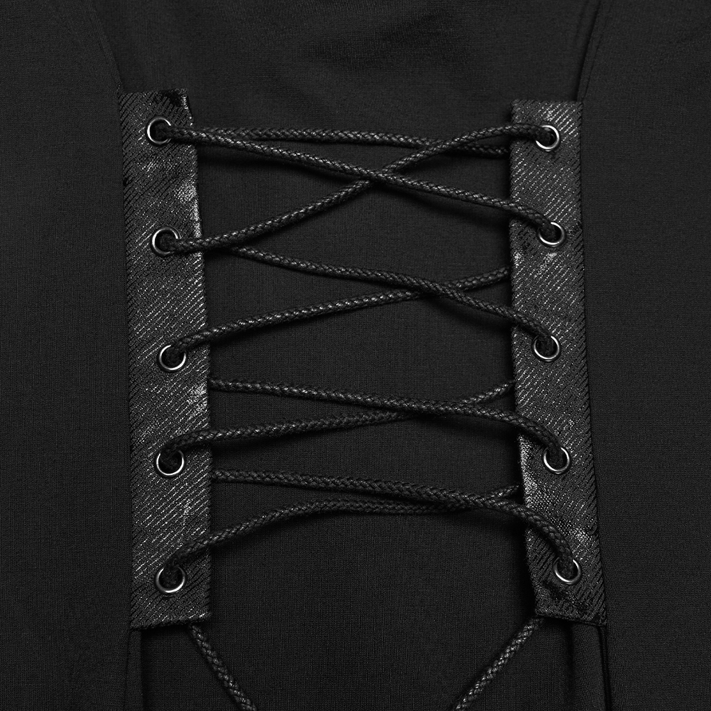 Punk Fish Scale Mesh Dress - Image 8