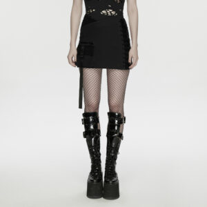 Cyberpunk Asymmetrical Bodycon Skirt