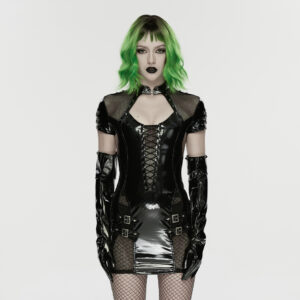 Punk Patent Leather Dress