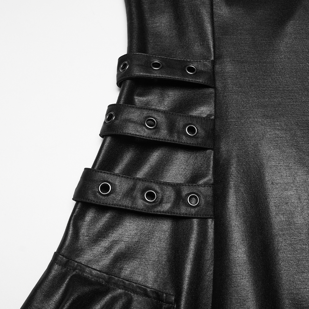 Metal Rivets Punk Slip Dress - Image 7