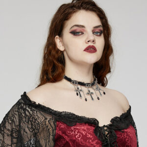 Goth Cross Choker