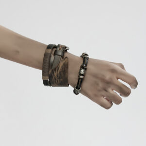 Nostalgic And Retro Vibe Punk Vintage Bracelet Set