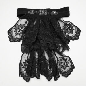 Embroidered Mesh Goth Collar