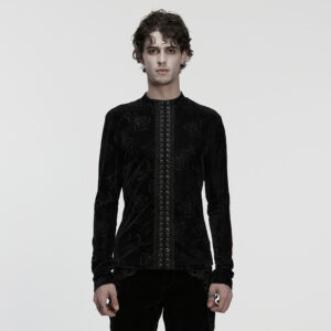 Goth Rose Embossed T-Shirt
