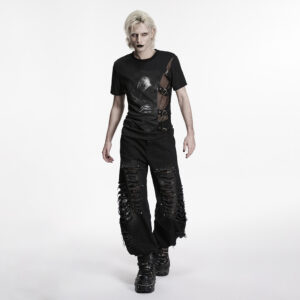 Dark Aesthetic Punk Printed T-Shirt